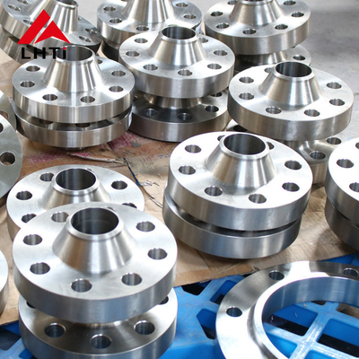 Bom preço DIN 2633 Flange de pescoço de solda de titânio RFWN Ti Gr2 Gr5 Gr7 PN 16 Flange WN em sistemas de tubulação on-line
