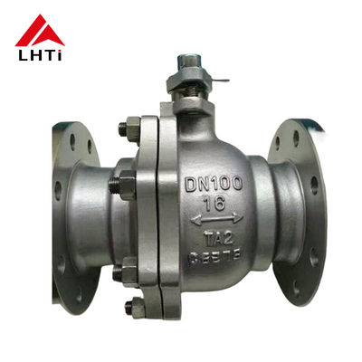 Bom preço Gr 2 ASME B16.34 Flanca de válvula de bola de titânio Forjada válvula de bola de titânio resistente à corrosão de 6 polegadas on-line
