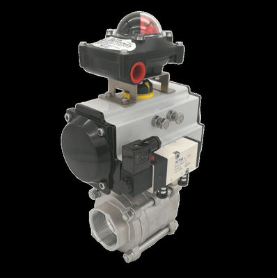 Bom preço Válvula de esferas de aço carbono pneumática de instalação confinada on-line