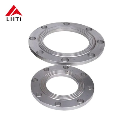 Bom preço EN1092-01 Gr1 Gr2 Gr5 Flange de chapa de titânio Flange plana PN 10 para tubulações industriais em ambientes corrosivos on-line