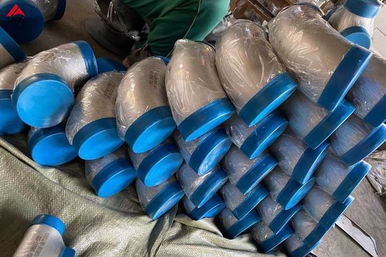 Bom preço Cotovelos do titânio de Sch5s Gr9 um sem emenda de 90 graus soldado para a indústria química on-line