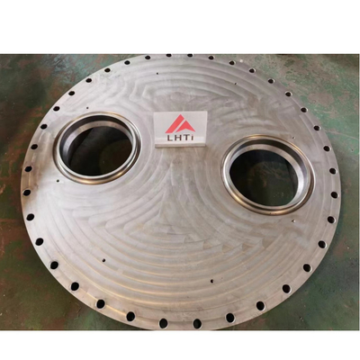 Bom preço Flange cega do titânio metalúrgico químico com canal Shell Chamber UNS 32750 on-line
