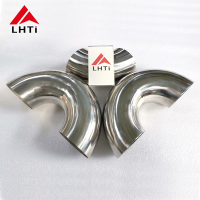 Bom preço ASME B16.9 Certified Ti Elbow Fitting / Titanium Elbow 180° Weld Connection Polished Surface on-line