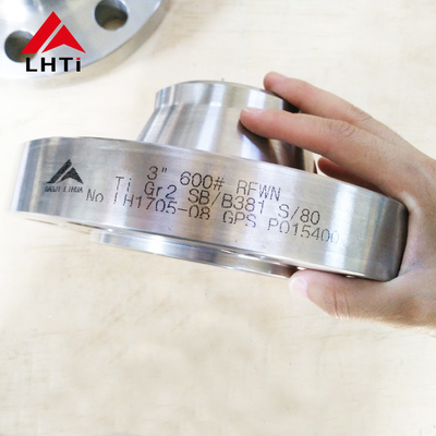 Bom preço Ti Gr5 Gr7 Titânio flange de pescoço de solda ASME B16.5 Classe 150 WN Flange de soldagem de pescoço face levantada para indústria química on-line