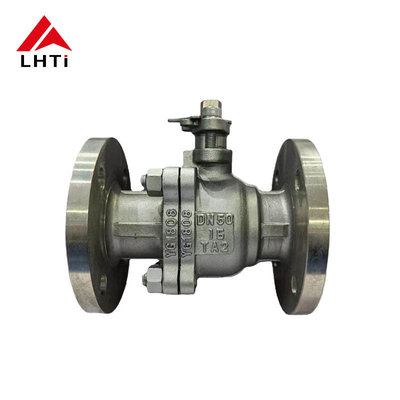 Bom preço ANSI Classe 150 válvula de bola de titânio de duas peças válvula de bola Gr2 Classe 150 Full Port Fire Safe Flanged Ball Valve on-line