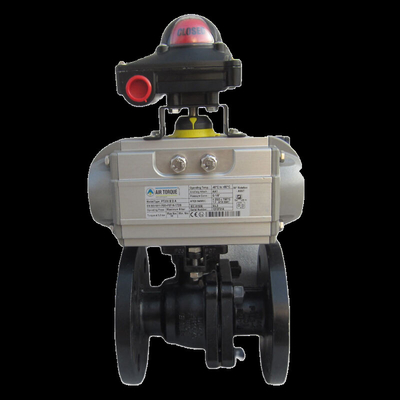 Bom preço Controle de fluido com resistência mínima da válvula de esferas de aço carbono pneumático on-line