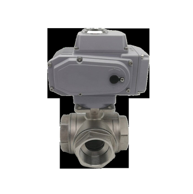 Bom preço Válvula de esfera pneumática de rosca de três vias para controlo de fluidos industriais e sistemas de climatização on-line