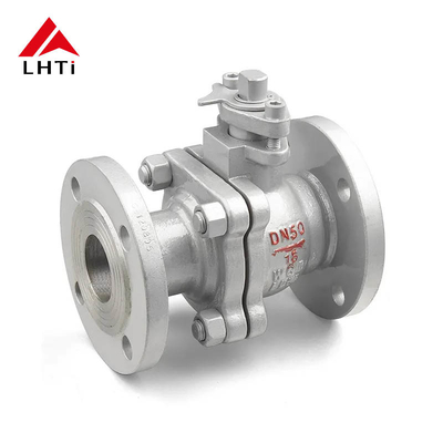 Bom preço Válvula de bola de titânio de 2 polegadas com extremidades de flange para indústria de petróleo e gás ANSI classe 150 classe 300 operação do atuador Gr1 Gr2 Gr3 on-line