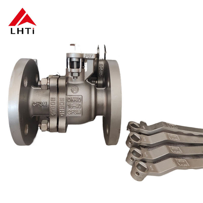 Bom preço ASME Gr5 Gr7 válvula de esfera de duas vias válvula de esfera de titânio industrial válvula de alta pressão válvula de liberação on-line