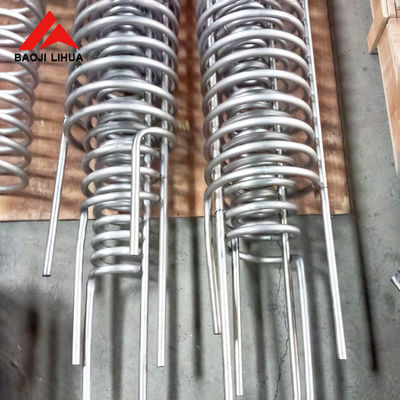 Bom preço Bobina pura ASTM sem emenda B338 do tubo do titânio do permutador de calor on-line
