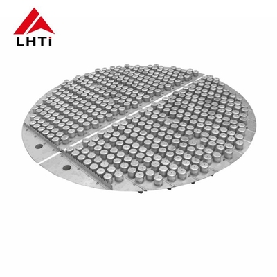 Bom preço JIS que perfura o tampão de bolha Tray Cnc Distillation Column Internals do titânio on-line
