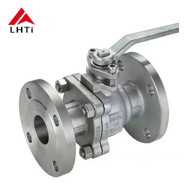 Bom preço Ta1 TA2 TA10 Titânio Gr2 Gr3 válvula de esferas flutuante conexão final com flange para o fluxo de ácido acético on-line