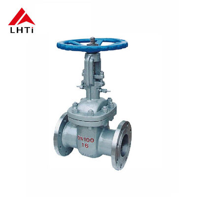 Bom preço Válvula de porta de flange de liga de titânio Válvula industrial química resistente à corrosão on-line