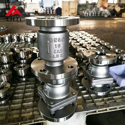 Bom preço Valva de controlo de liga de titânio DN50 PN16 resistente à corrosão para tubulações industriais on-line